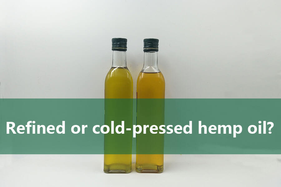Refined or cold-pressed hemp oil