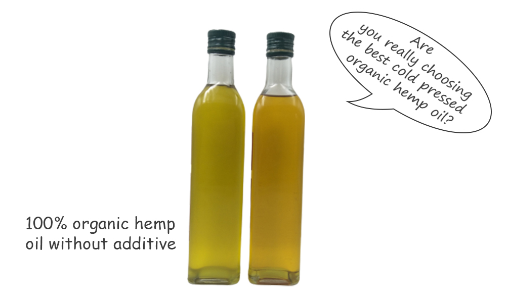 cold pressed organic hemp oil