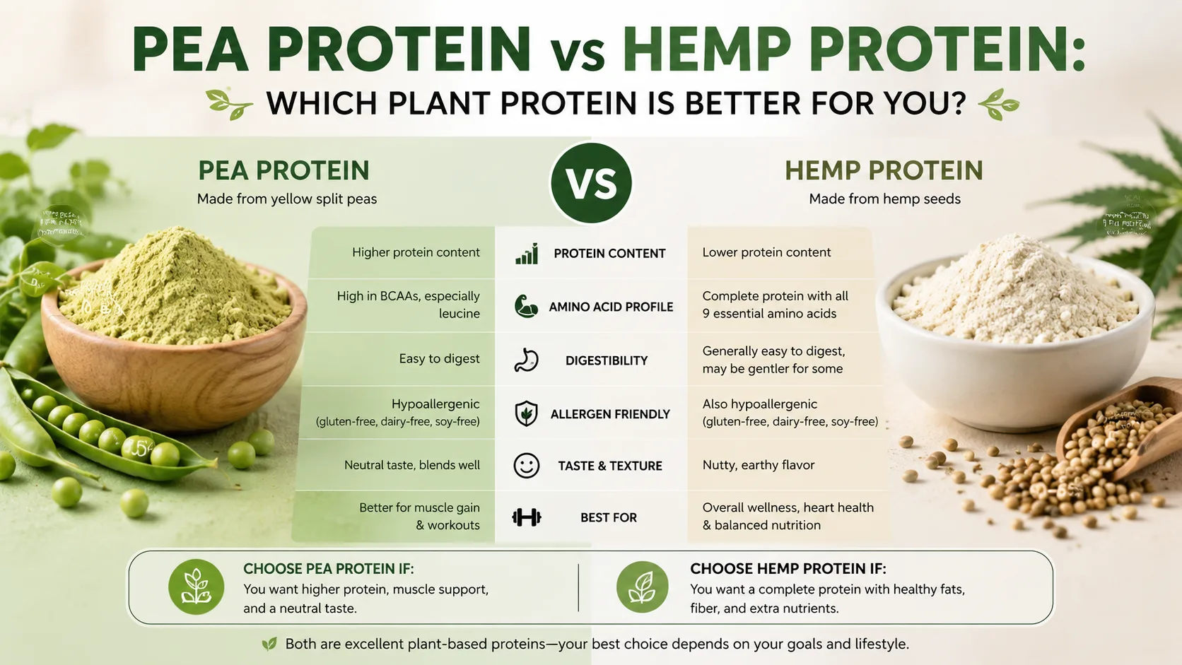 Which Is Better Pea Protein or Hemp Protein The Case for Organic Hemp Seed Protein Powder