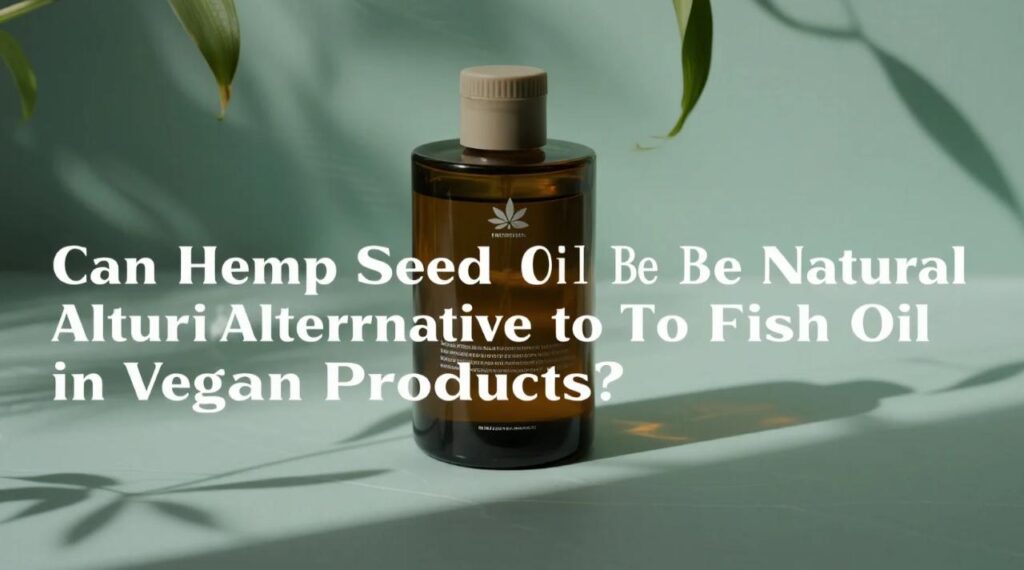 Can Hemp Seed Oil Be the Natural Alternative to Fish Oil in Vegan Products