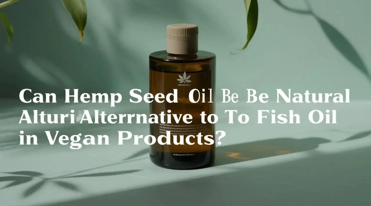 Can Hemp Seed Oil Be the Natural Alternative to Fish Oil in Vegan Products