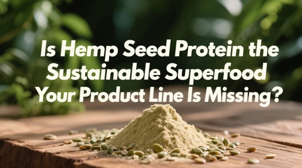Is Hemp Seed Protein the Sustainable Superfood Your Product Line Is Missing?