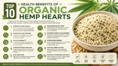 Top 10 Health Benefits of Organic Hemp Hearts for B2B Food Brands