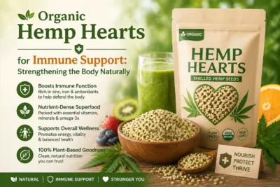 Organic Hemp Hearts for Immune Support Strengthening the Body Naturally