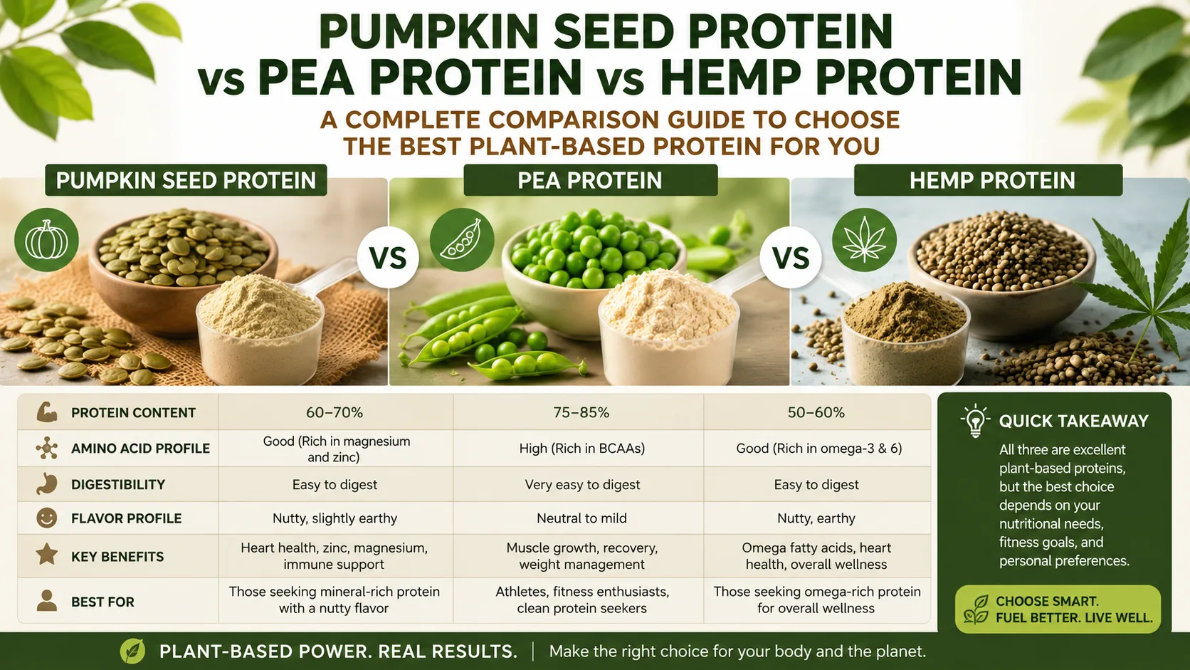 Pumpkin Protein vs Pea Protein vs Hemp Protein: Which Plant Protein Wins? 11 Pumpkin Protein vs Pea Protein vs Hemp Protein Which Plant Protein Wins