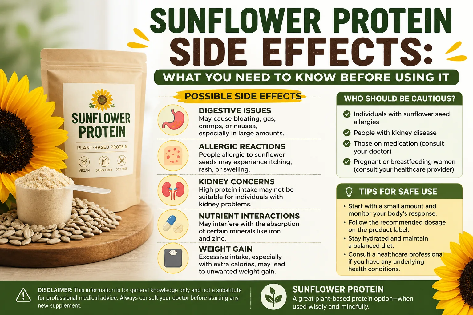 Sunflower Protein Side Effects: What You Need to Know Before Using It 12 Sunflower Protein Side Effects What You Need to Know Before Using It