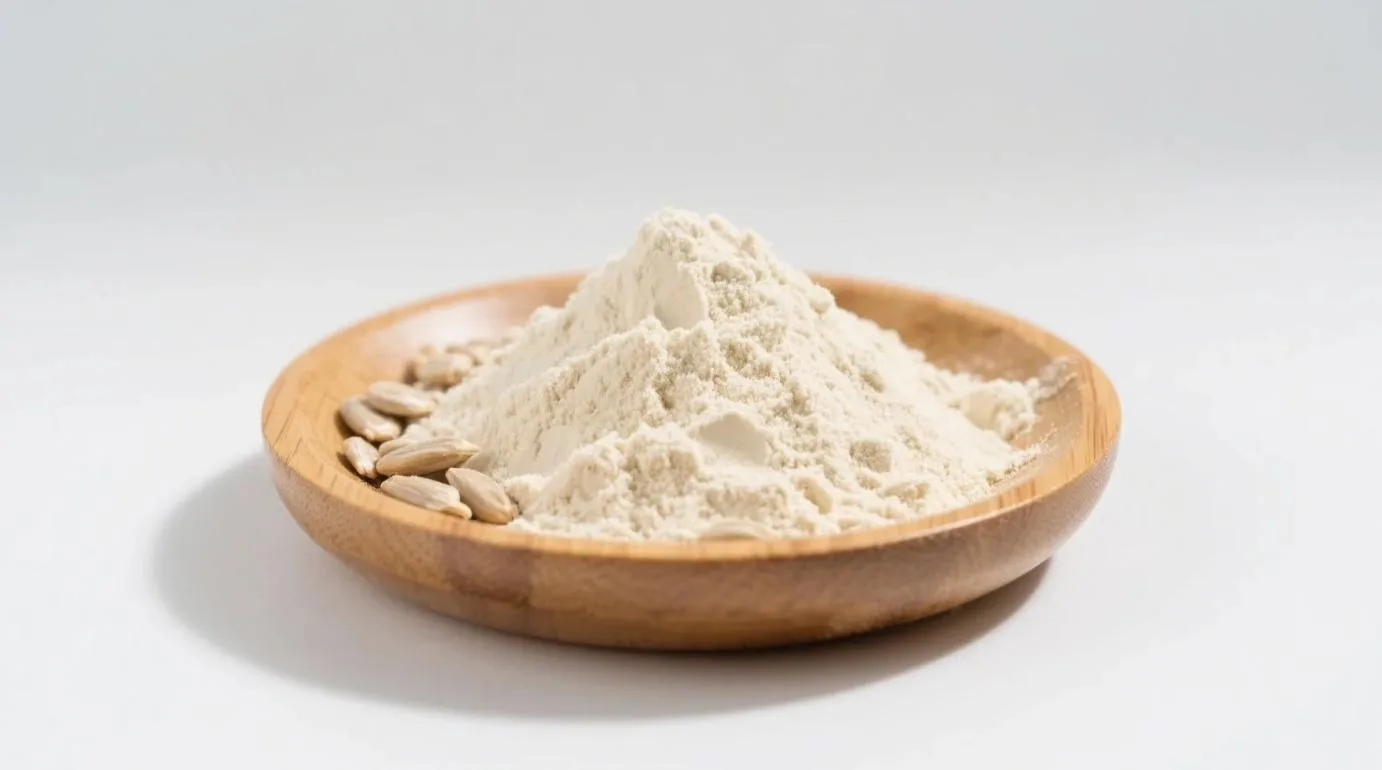 Organic Sunflower Seed Protein Powder 1 Organic sunflower seed protein powder with sunflower seeds
